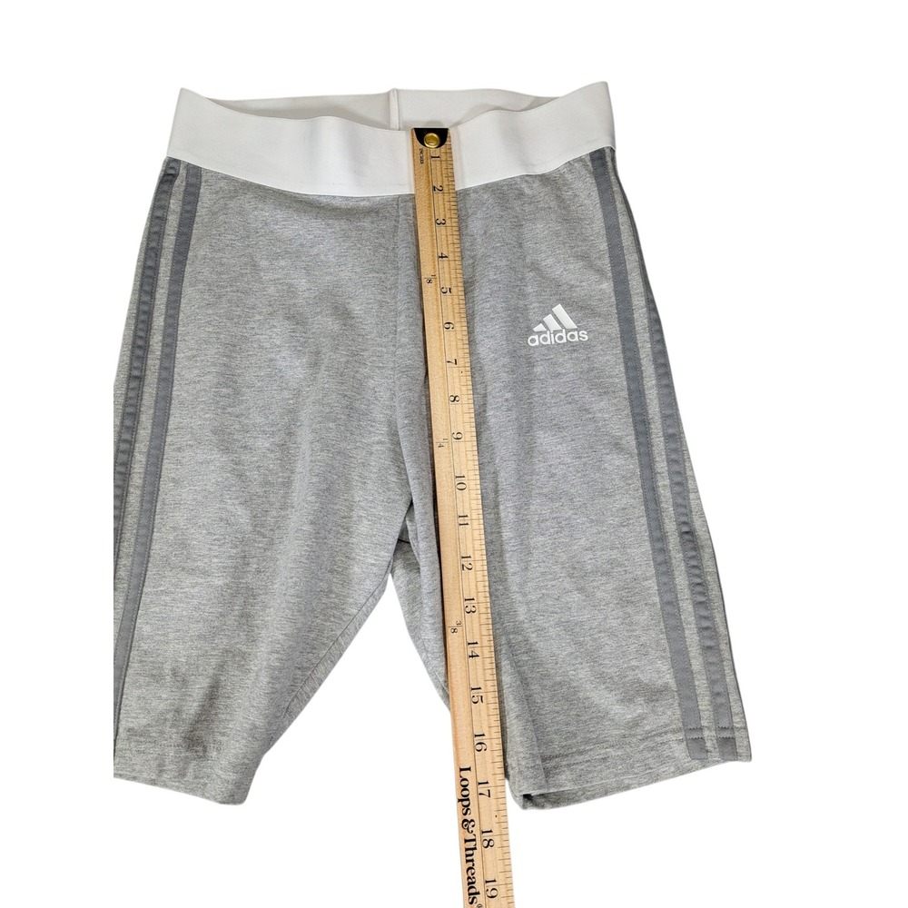 Adidas W MH CO Shorts Womens Small Grey Heather Athletic Biker Shorts HA1775 - Picture 4 of 5